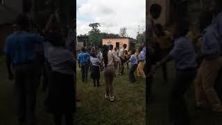 Bodwe Scouts playing a game on our visit there last week