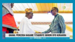 Perezida Kagame yitabiriye irahira rya Perezida mushya wa Ghana