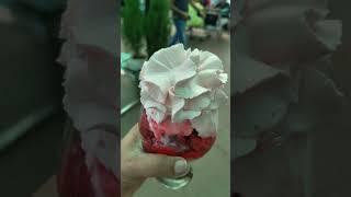 Mahabaleshwar femous ll Strawberry with cream  # strawberry #food #viralvideo