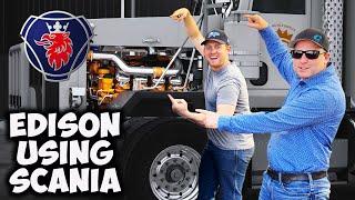 We're putting Scania engines into Edison Motors Trucks!