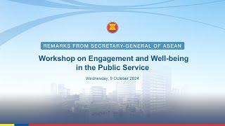 Workshop on Work Engagement and Well-being in the Public Service