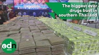 The biggest ever drugs bust in southern Thailand