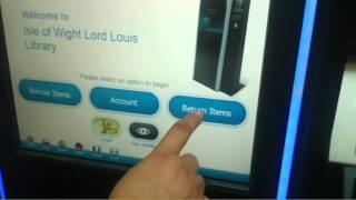 Demonstration of Self Service Library Kiosks at Newport Lord Louis Library