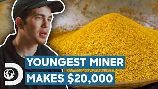 Youngest Miner In Nome Finds $20,000 Of Gold Underwater | Gold Divers