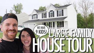 FULL HOUSE TOUR! (WALK THROUGH EVERY ROOM IN OUR HOME!) | LARGE FAMILY HOUSE TOUR | #ROADTO100K