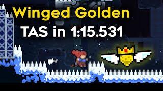 [TAS] Celeste Winged Golden (Dashless Forsaken City) in 1:15.531