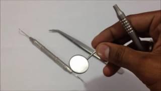 How to Use GDC Dental EMT (Explorer ,Mouth Mirror, Explorer, Tweezer) in Dentistry