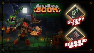 Gloopy Bow & Bonehead Hammer Weapon Drops | Minecraft Dungeons Spooky Fall 2022 Event