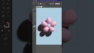 일러스트 3D 꽃 만들기 | Creating 3D flowers in Illustrator #일러스트레이터 #illustrator #adobeillustrator