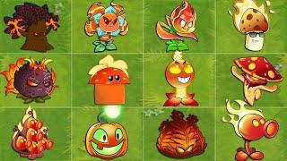 Plants Vs Zombies 2 Final Boss - All FIRE Plants Max Level Attack Pvz2 All Bosses Fight!