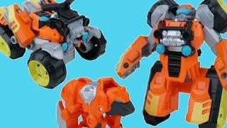 TRANSFORMERS RESCUE BOTS BRUSHFIRE SEQUOIA BEAR ATV MINI CON SWIFT HEATWAVE ROBOTS IN DISGUISE