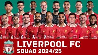 LIVERPOOL FC Full Squad For Season 2024/25 | Liverpool | FootWorld