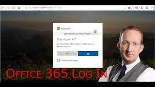 Sign In To Office 365 and Stay Signed In