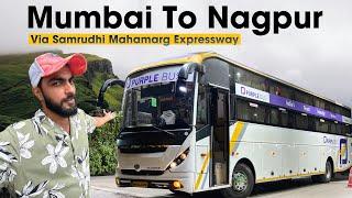 Mumbai to Nagpur bus journey via samruddhi mahamarg expressway