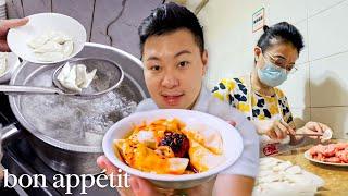 China's Legendary Dumplings Served in an Auntie's Living Room | Street Eats | Bon Appétit