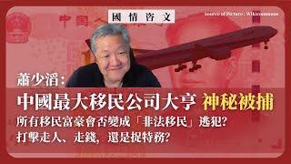 【國情咨文 050 】蕭少滔：中國最大移民公司大亨神秘被捕，所有移民富豪會否變成「非法移民」逃犯？打擊走人、走錢，還是捉特務？