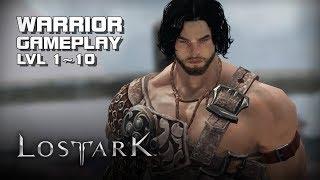 Lost Ark - Warrior lvl 1~10 - Starting Zone Gameplay - Final CBT - PC - F2P - KR