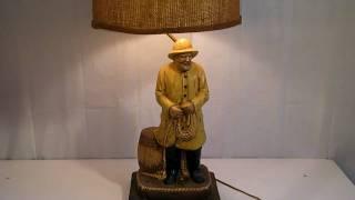 VINTAGE NAUTICAL FISHERMAN SEA CAPTAIN LAMP