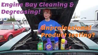 Engine Degreaser and Cleaners with 73ChargerChic! Momma's Mopar preps for engine bay paint!