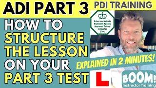 Lesson Planning advice for your Part 3 test