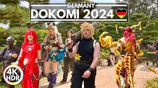 DoKomi 2024 in Düsseldorf Germany, Large Cosplayer Gathering at the Park! 4K HDR 60fps Walking Tour