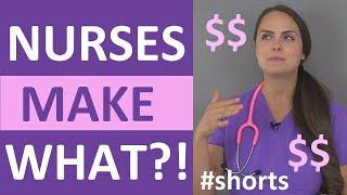 Nurse Salary & Hourly Wage Averages |  #shorts