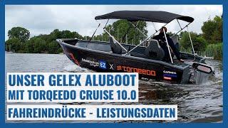 Mit dem GELEX 5.2 Aluboot mit Torqeedo Cruise 10.0 auf dem Lippesee | Fahreindrücke - Leistungsdaten