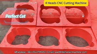 4 Heads CNC Cutting Machine | Cutting EVA Foam with 4 Heads at a time