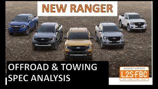 Next Gen Ford Ranger - towing and offroad specs analysis