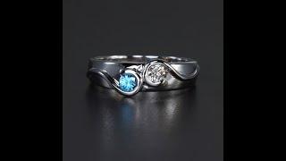 Larger Round Fine Natural Two Birthstone Mothers Ring* designed by Christopher Michael2