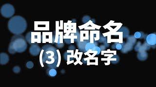 品牌命名-3 更改品牌名  案例