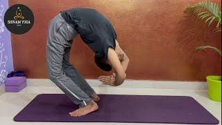 Standing chakrasana by Shivam Sharma | Standing wheel pose tutorial | back-bending