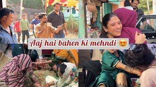 VLOG || Bahen ki  Mehandi pr aye Saima or Mayank bhai || VILLAGE VLOG 