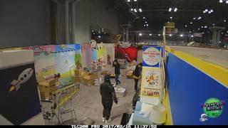 Timelapse of Booth Setup at New York Toy Fair 2017 - Wicked Cool Toys