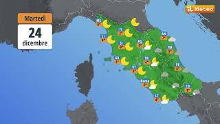 Meteo, previsioni meteo Martedì 24 dicembre 2024