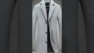 Men's Classic Woollen Crombie Coat #mensclothing #menswinterfashion #coat #coatstyle #men #clothing