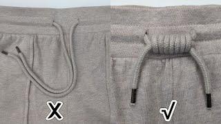 Simple and Easy Knot for Tracksuit Pants / How to Tie an adjustable knot