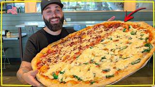 PROVANDO A PIZZA GIGANTE DE 80CM DOS ESTADOS UNIDOS | PIZZA EM ORLANDO