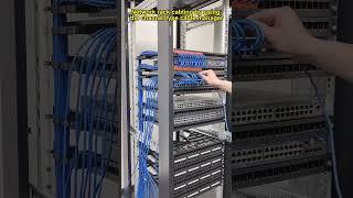 Network cabling by using the channel type cable manager is the most up-to-date cabling solution.