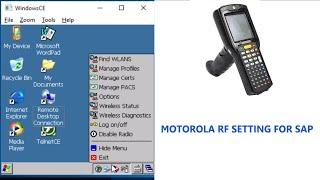 Motorola / Symbol RF Scanners MC3100 / MC3200 Setting for SAP