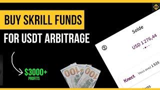 Buy Skrill funds at 438/$ for unlimited crypto arbitrage,make $3000+ monthly,how to buy Skrill funds