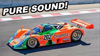 PURE SOUND! Mazda 767B, Historic F1, Trans Am, FIA, Rolex Motorsports Reunion Highlights