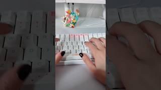 keyboard ASMR with akko lavender purple switches/#keyboard #mechanicalkeyboard #asmr#oddlysatisfying