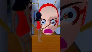 Mio Reaction To Hantu Big Head Sakura School Simulator #shorts #viral#sakuraschoolsimulator#trending