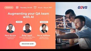 Webinar on Augmenting your QA team with AI | GAVS & Appvance