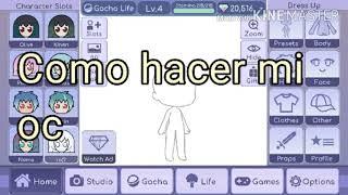 Como hacer mi oc|| Gacha Life