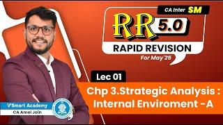 01 | Chp 3.Strategic Analysis: Internal Enviroment A  | RR 5.0 May'25 | CA Inter SM | CA Amol Jain