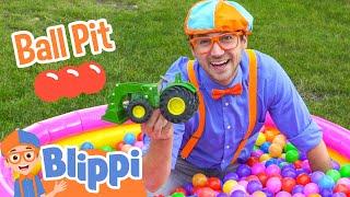 Learn Colors at the Ball Pit! | Blippi Full Episodes | Educational Videos for Kids | Blippi Toys