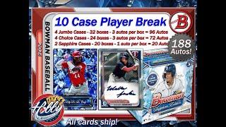 2024 BOWMAN + SAPPHIRE 10 Case (76 Box) Player Break eBay 07/06/24