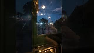 Riding the old trams at the St Kilda Tramway museum Twilight night #adelaide #trams